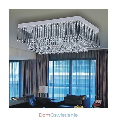 Artystyczna lampa sufitowa z kryształowymi koralikami