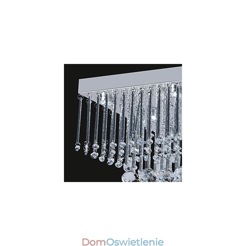 Artystyczna lampa sufitowa z kryształowymi koralikami