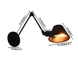 Kinkiet Kinkiety Ścienne Żelazo Ścienne Lampy Głupi Czarny Miecz Świetlny Lampa Na Ścianie
