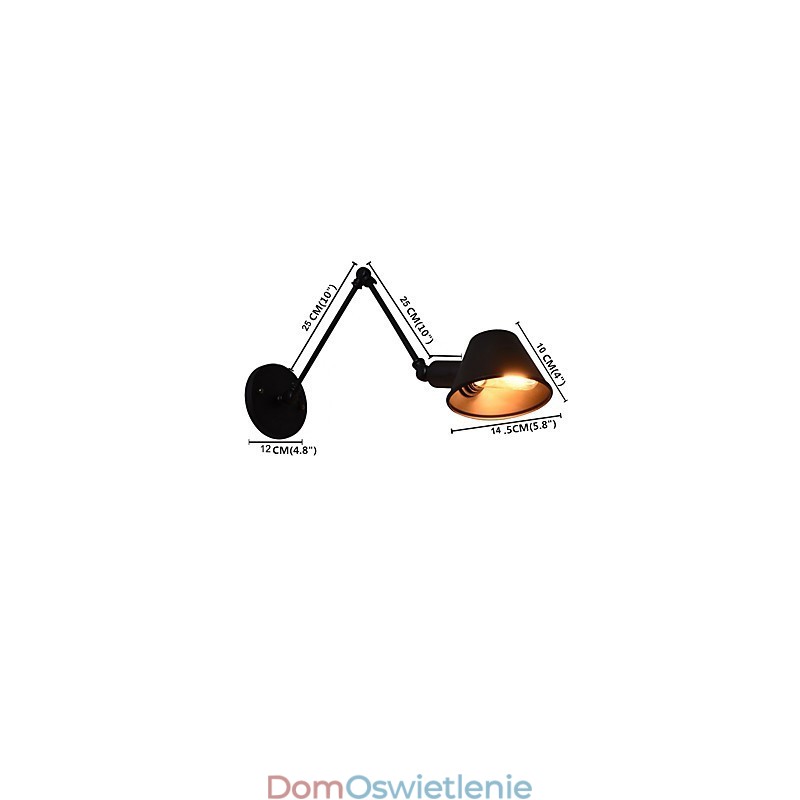 Kinkiet Kinkiety Ścienne Żelazo Ścienne Lampy Głupi Czarny Miecz Świetlny Lampa Na Ścianie
