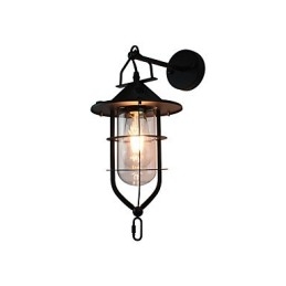 Lekka malowana stalowa lampa ścienna Dumb Black American Coffee Decoration Retro lampa ścienna Lightsaber Lamp na ścianie