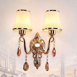 Nowoczesna, galwanizowana cecha do ochrony oczu kryształowych, oświetlenie ścienne Ambient Light