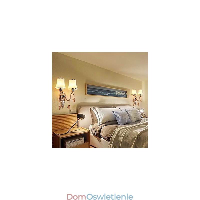 Nowoczesna, galwanizowana cecha do ochrony oczu kryształowych, oświetlenie ścienne Ambient Light