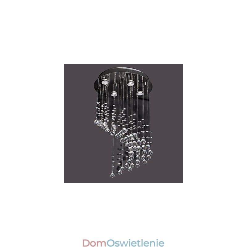 Nowoczesny współczesny kryształowy chromowany metalowy uchwyt ścienny