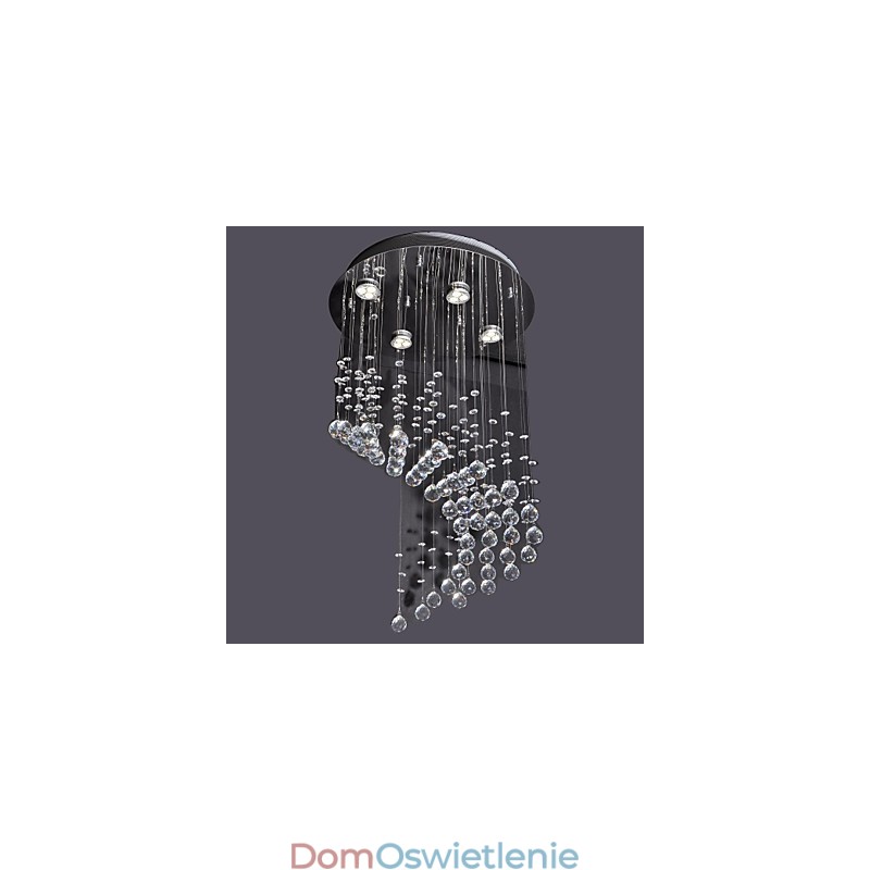 Nowoczesny współczesny kryształowy chromowany metalowy uchwyt ścienny