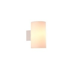 Szklana lampa ścienna do metalowej podstawy i szklanego klosza do sypialni