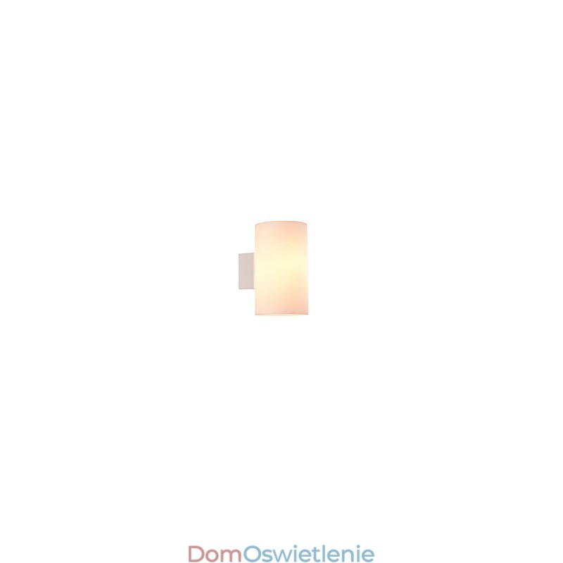 Szklana lampa ścienna do metalowej podstawy i szklanego klosza do sypialni