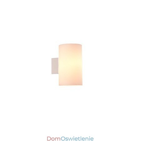 Szklana lampa ścienna do metalowej podstawy i szklanego klosza do sypialni