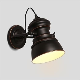 Kinkiety ścienne z metalu w stylu vintage, lampa ścienna w stylu industrialnym, lampa Simplicity do oświetlenia kawiarni, klubu i baru