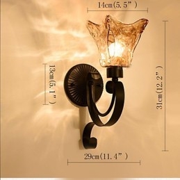 Kinkiet Prosta lampa do salonu Żelazo Dekoracyjna lampa nocna do sypialni Lampa korytarzowa