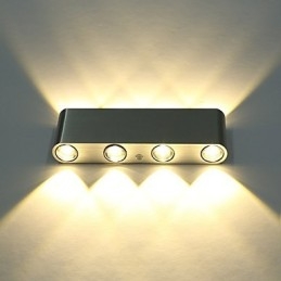 Nowoczesna lampa ścienna do korytarza, lampa ścienna do korytarza, oświetlenie dekoracyjne aluminiowe, zintegrowane