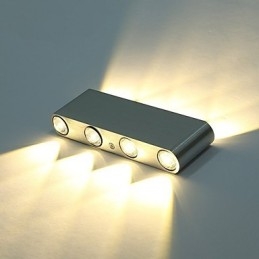 Nowoczesna lampa ścienna do korytarza, lampa ścienna do korytarza, oświetlenie dekoracyjne aluminiowe, zintegrowane
