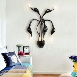 Swan Head Modern Contemporary Multi Colors Ambient Light Kinkiety ścienne Kinkiet