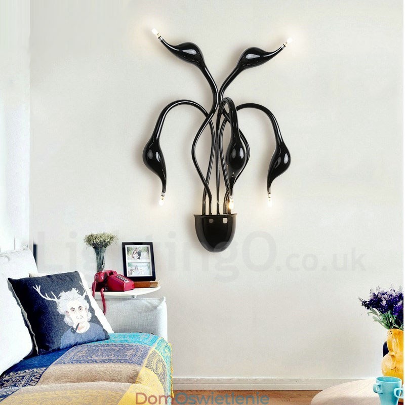 Swan Head Modern Contemporary Multi Colors Ambient Light Kinkiety ścienne Kinkiet