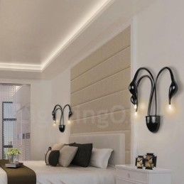 Swan Head Modern Contemporary Multi Colors Ambient Light Kinkiety ścienne Kinkiet