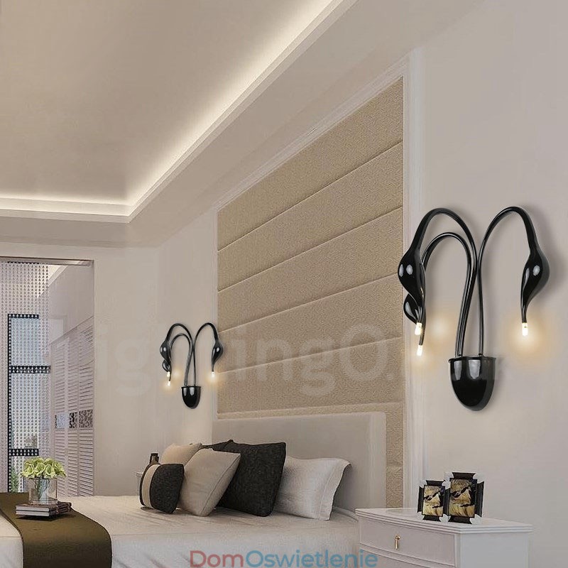 Swan Head Modern Contemporary Multi Colors Ambient Light Kinkiety ścienne Kinkiet