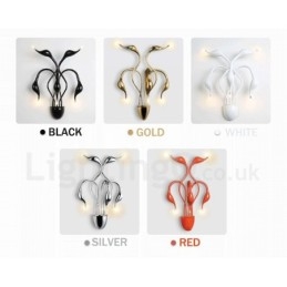 Swan Head Modern Contemporary Multi Colors Ambient Light Kinkiety ścienne Kinkiet
