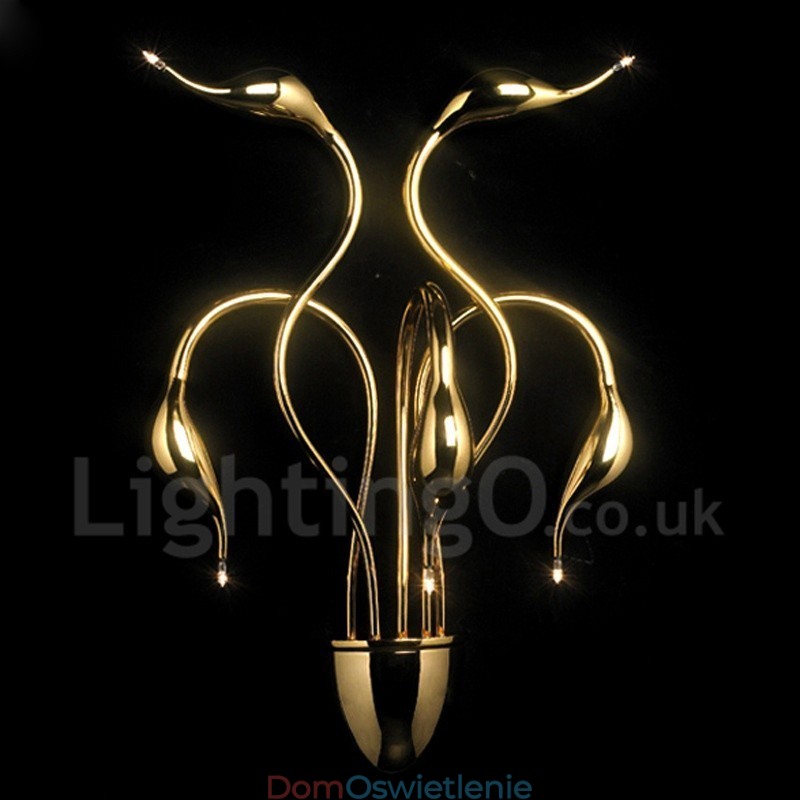 Swan Head Modern Contemporary Multi Colors Ambient Light Kinkiety ścienne Kinkiet