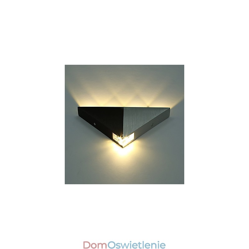 Nowoczesny trójkątny kinkiet ścienny oprawa świetlna do korytarza wewnętrznego lampa ścienna góra dół światło punktowe aluminiowe oświetlenie dekoracyjne do studia restauracja