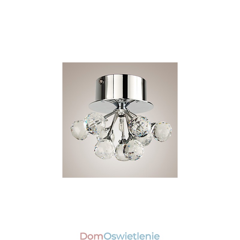 Nowoczesny współczesny kryształowy mini styl chromowany metalowy montaż podtynkowy