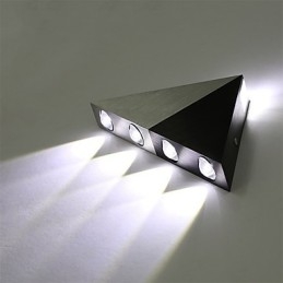 Nowoczesny trójkątny kinkiet ścienny oprawa świetlna do korytarza wewnętrznego lampa ścienna góra dół światło punktowe aluminiowe oświetlenie dekoracyjne do studia restauracja