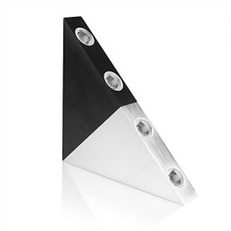 Nowoczesny trójkątny kinkiet ścienny oprawa świetlna do korytarza wewnętrznego lampa ścienna góra dół światło punktowe aluminiowe oświetlenie dekoracyjne do studia restauracja