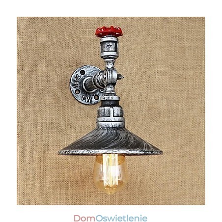 Cecha malowania rustykalnego domku dla kinkietów ściennych z oświetleniem otoczenia, kinkiet ścienny srebrny