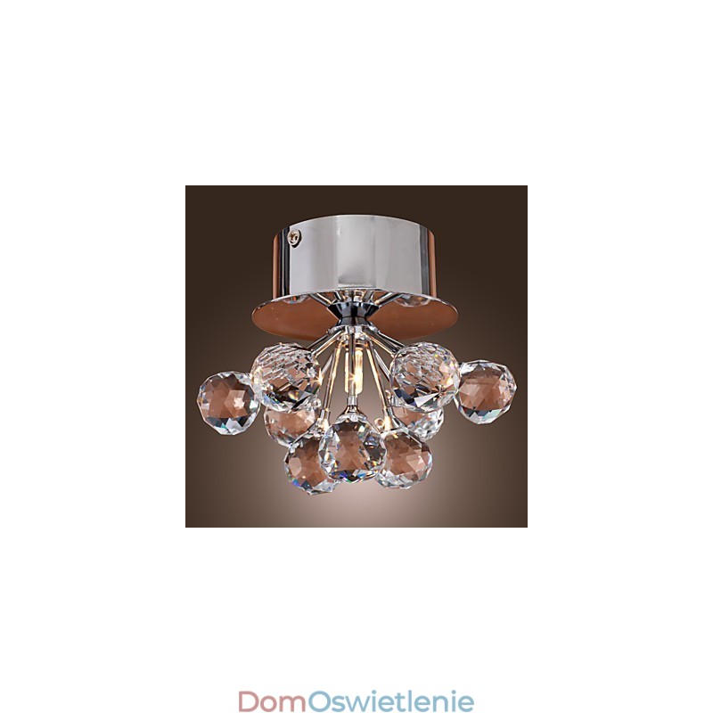 Nowoczesny współczesny kryształowy mini styl chromowany metalowy montaż podtynkowy