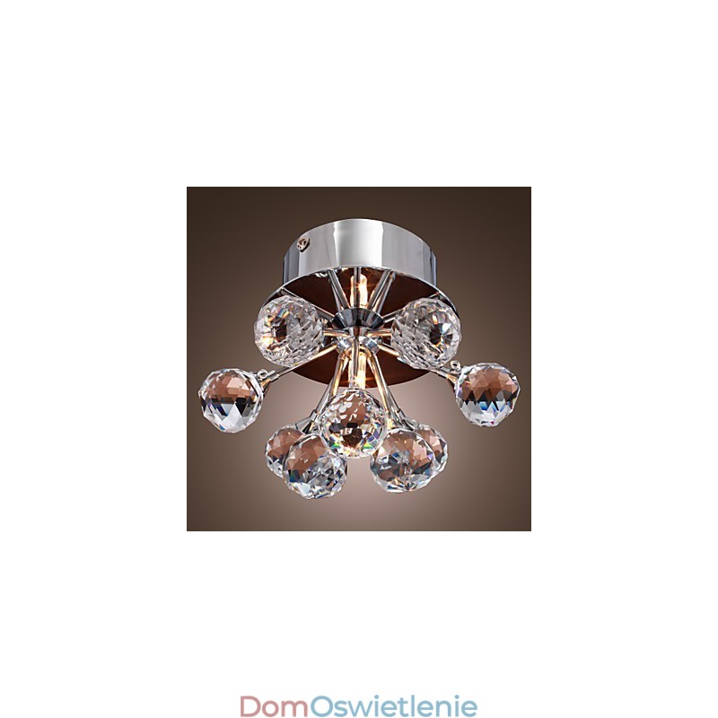 Nowoczesny współczesny kryształowy mini styl chromowany metalowy montaż podtynkowy