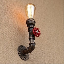 Nostalgia Prosta Fajka Wodna Dekoracyjna Mała Lampa Ścienna Lampa Ścienna