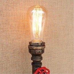 Nostalgia Prosta Fajka Wodna Dekoracyjna Mała Lampa Ścienna Lampa Ścienna