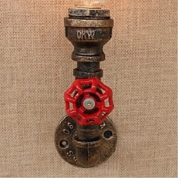 Nostalgia Prosta Fajka Wodna Dekoracyjna Mała Lampa Ścienna Lampa Ścienna