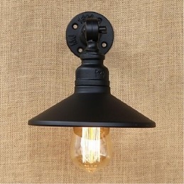 Kinkiet ścienny w stylu industrialnym Nordic Water Pipe Wall Light Black