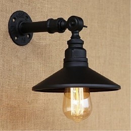 Kinkiet ścienny w stylu industrialnym Nordic Water Pipe Wall Light Black