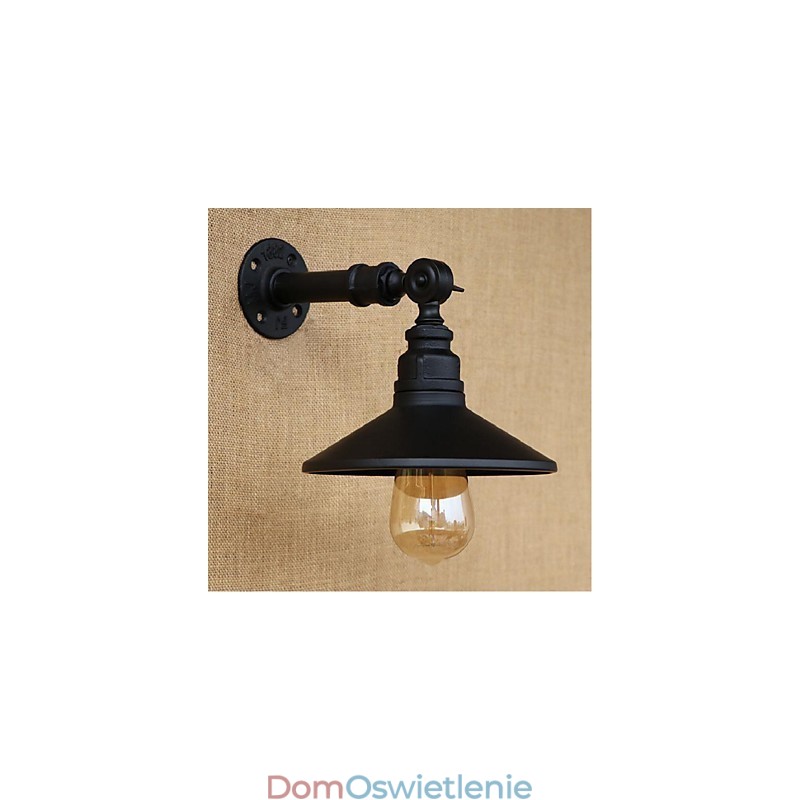 Kinkiet ścienny w stylu industrialnym Nordic Water Pipe Wall Light Black