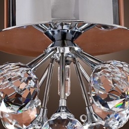 Nowoczesny współczesny kryształowy mini styl chromowany metalowy montaż podtynkowy