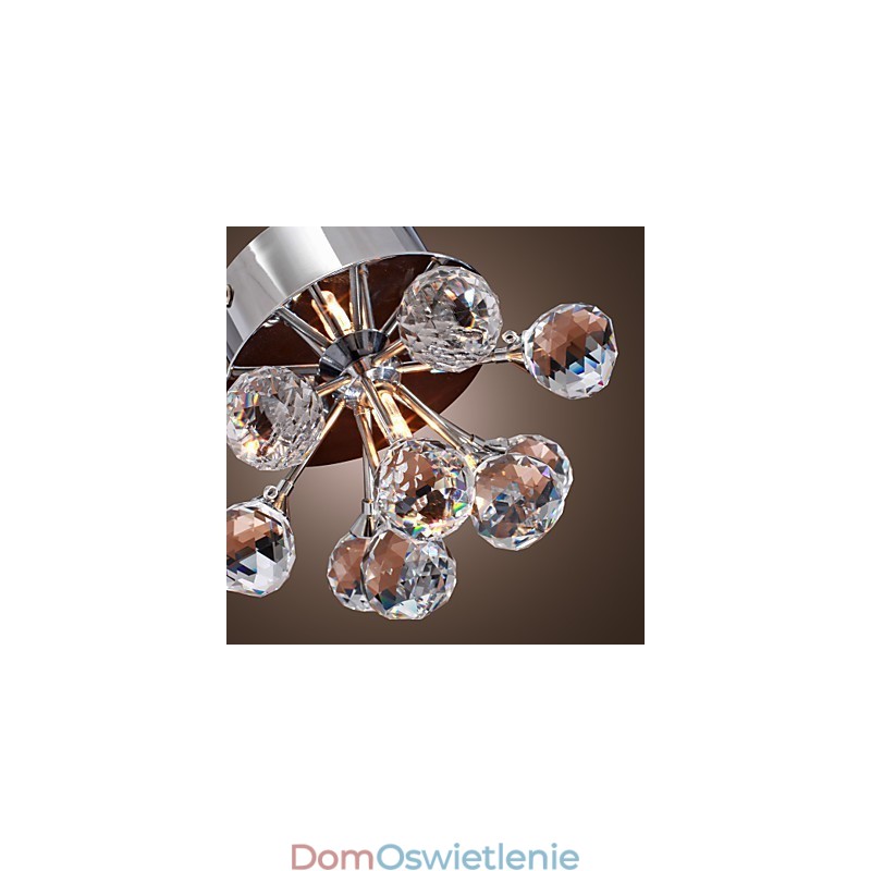Nowoczesny współczesny kryształowy mini styl chromowany metalowy montaż podtynkowy