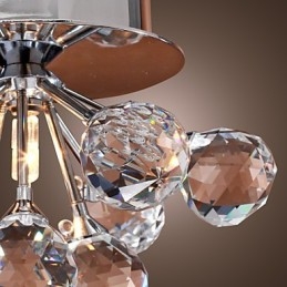 Nowoczesny współczesny kryształowy mini styl chromowany metalowy montaż podtynkowy