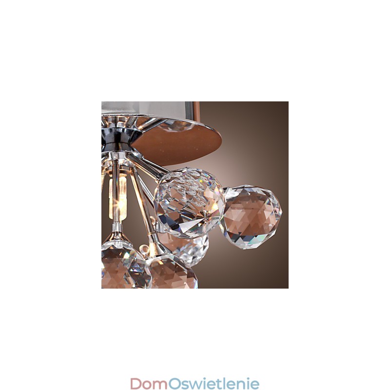 Nowoczesny współczesny kryształowy mini styl chromowany metalowy montaż podtynkowy