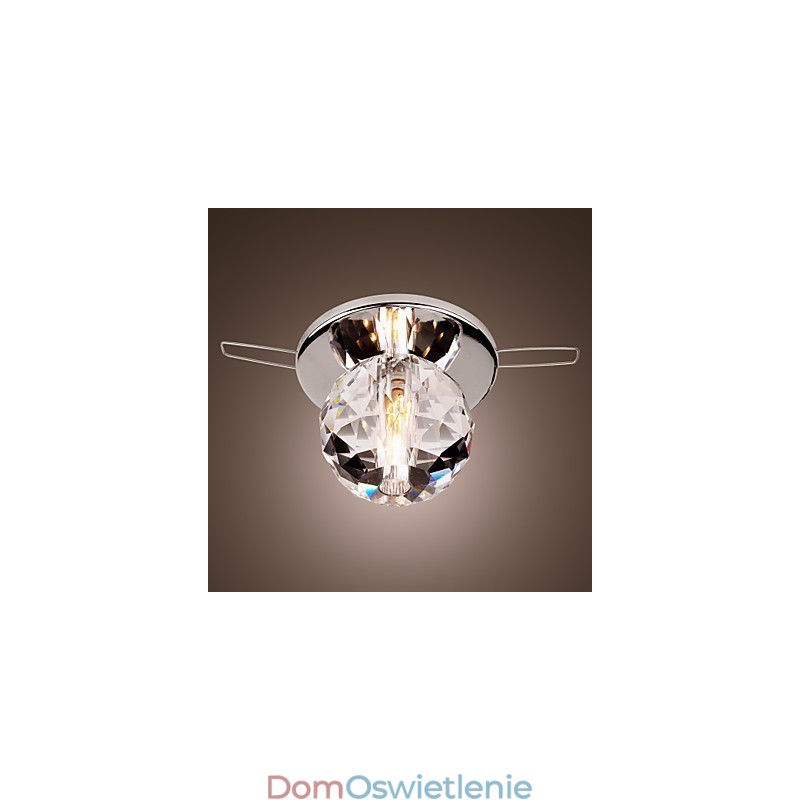 Nowoczesny współczesny kryształowy mini styl chromowany metalowy montaż podtynkowy