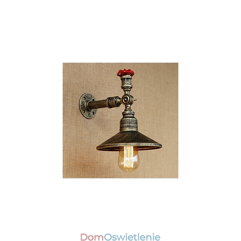 Retro Restaurant Edison Industrial Hoses Pojedyncza Głowica Ozdobna Lampa Ścienna