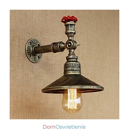 Retro Restaurant Edison Industrial Hoses Pojedyncza Głowica Ozdobna Lampa Ścienna Retro Restaurant Edison Industrial Hoses Pojedyncza Głowica Ozdobna Lampa Ścienna