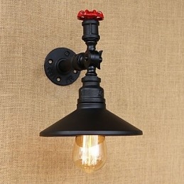 Retro Restaurant Edison Industrial Hoses Pojedyncza Głowica Ozdobna Lampa Ścienna