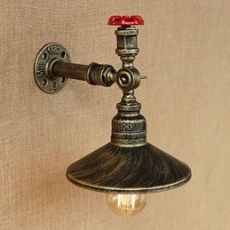 Retro Restaurant Edison Industrial Hoses Pojedyncza Głowica Ozdobna Lampa Ścienna