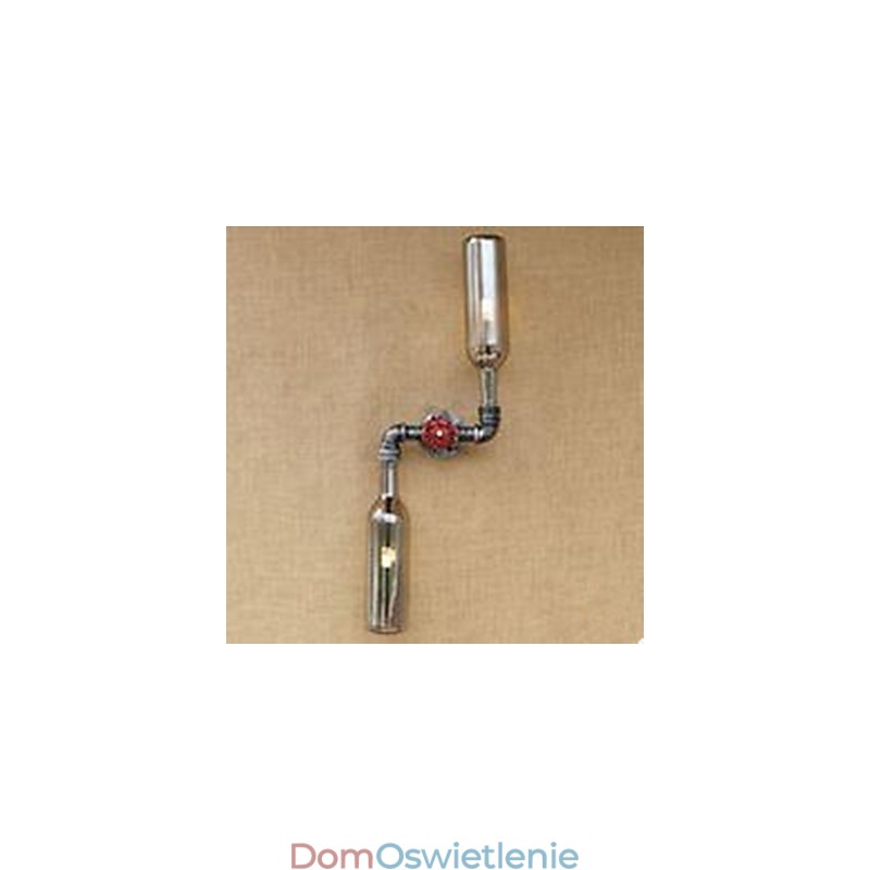 Kute żelazo Loft Butelka Rura Butelka Lampa ścienna Półka