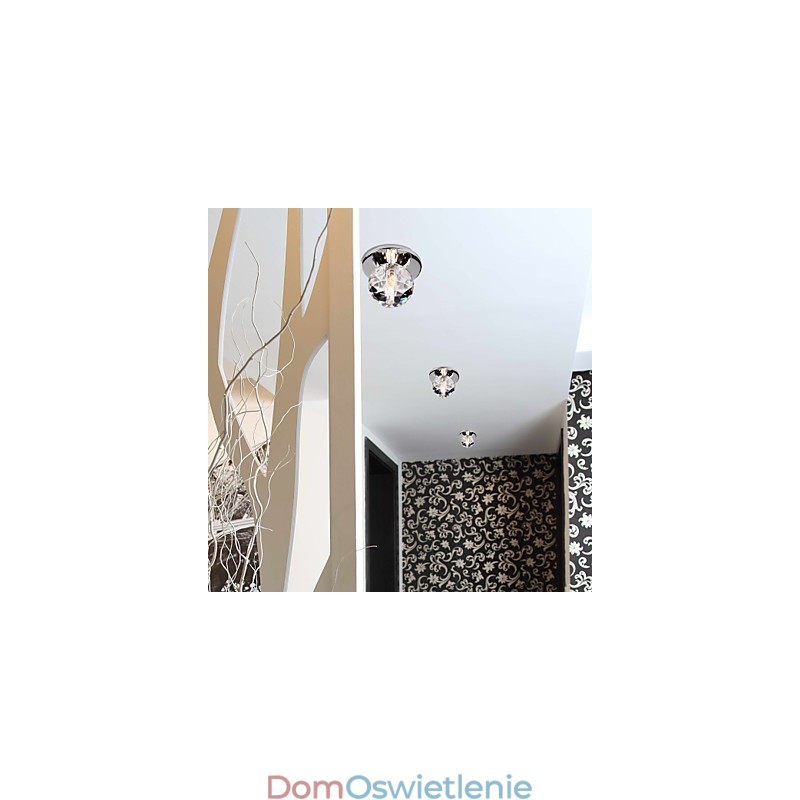 Nowoczesny współczesny kryształowy mini styl chromowany metalowy montaż podtynkowy