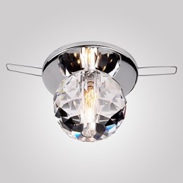 Nowoczesny współczesny kryształowy mini styl chromowany metalowy montaż podtynkowy