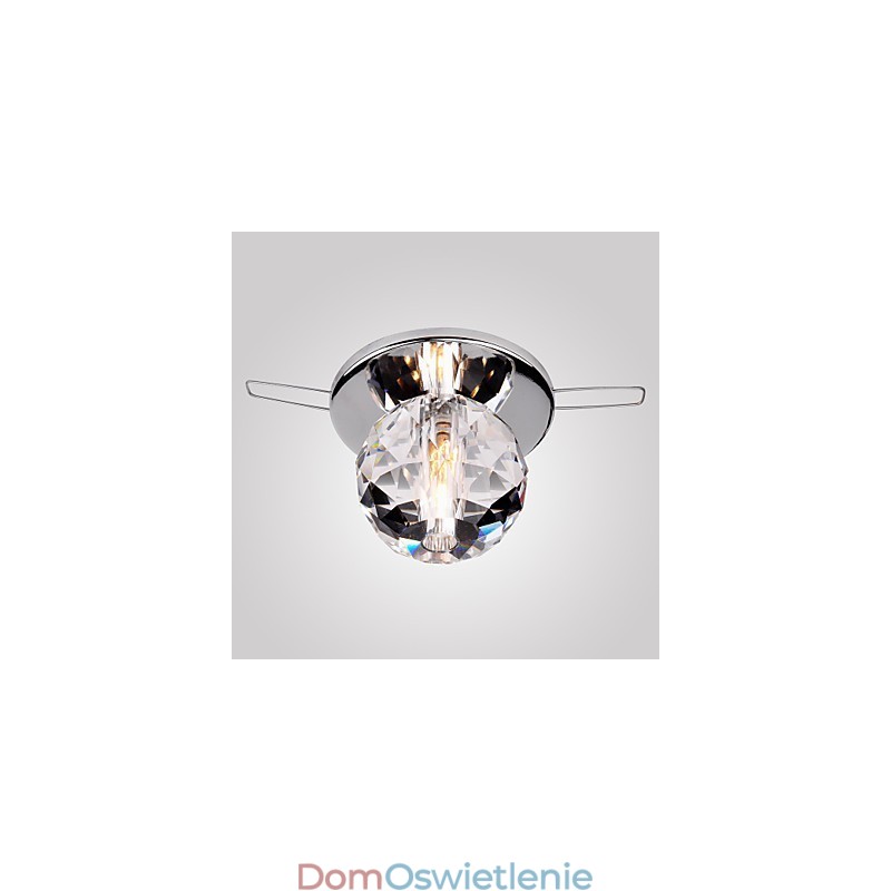 Nowoczesny współczesny kryształowy mini styl chromowany metalowy montaż podtynkowy
