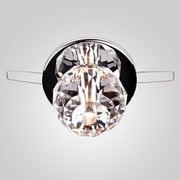 Nowoczesny współczesny kryształowy mini styl chromowany metalowy montaż podtynkowy
