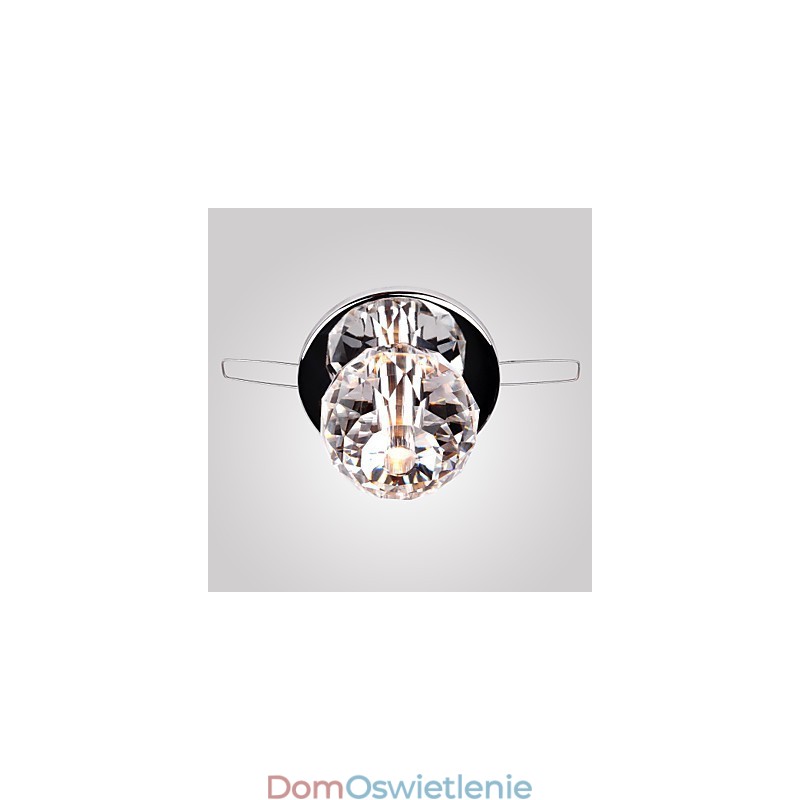 Nowoczesny współczesny kryształowy mini styl chromowany metalowy montaż podtynkowy